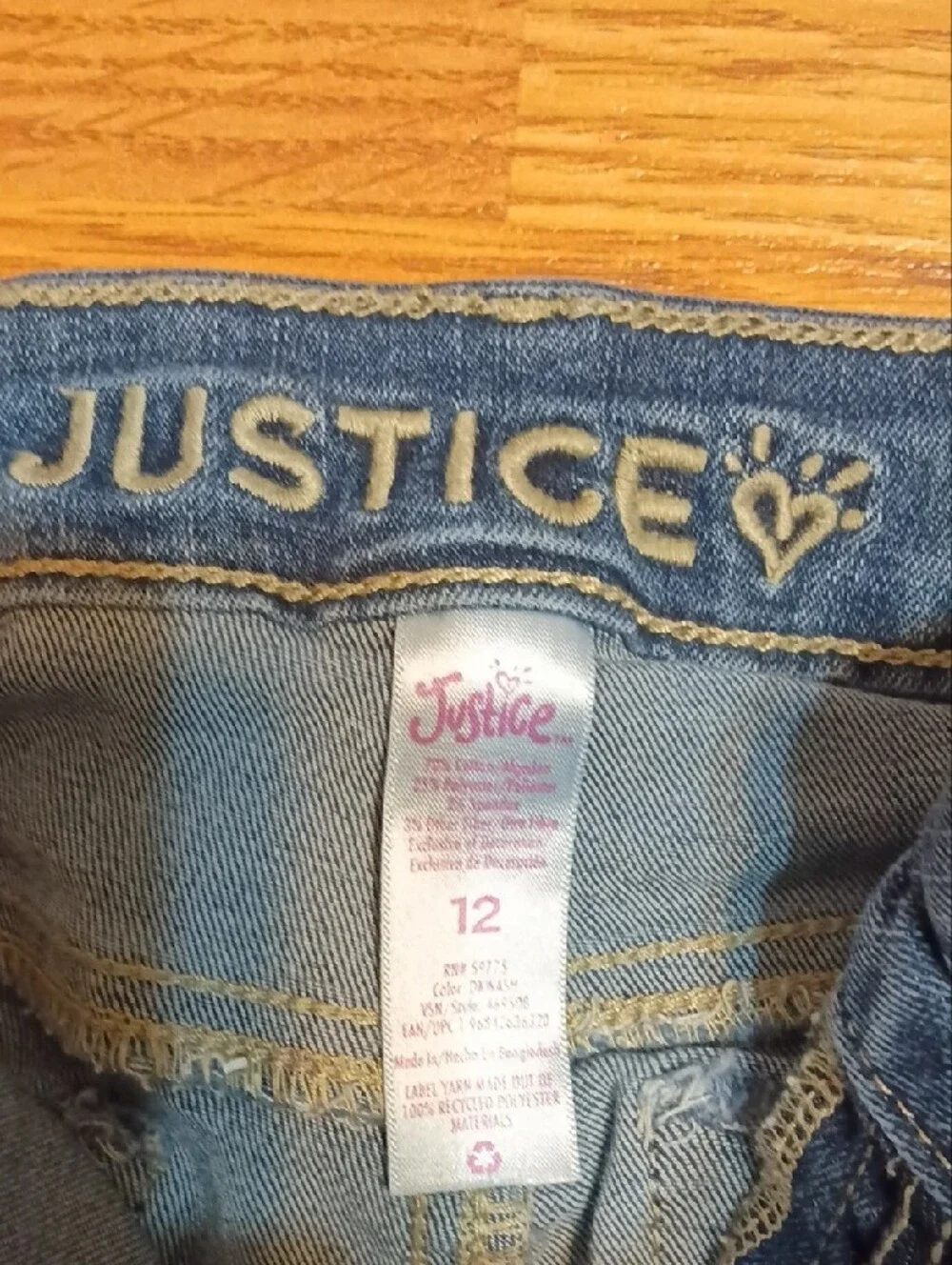 Justice flared denim